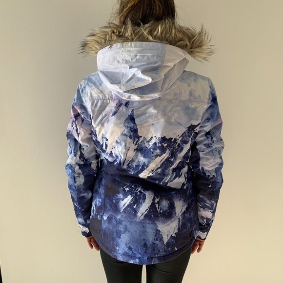 Mountain Print Nordic Extreme Printed Women's Ski Jacket - Picture 8 of 16